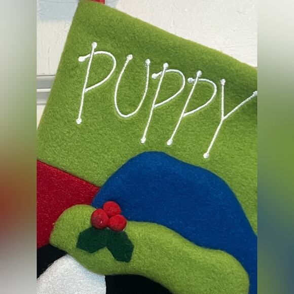 NWOT Puppy stocking with 3D felt - Picture 3 of 6